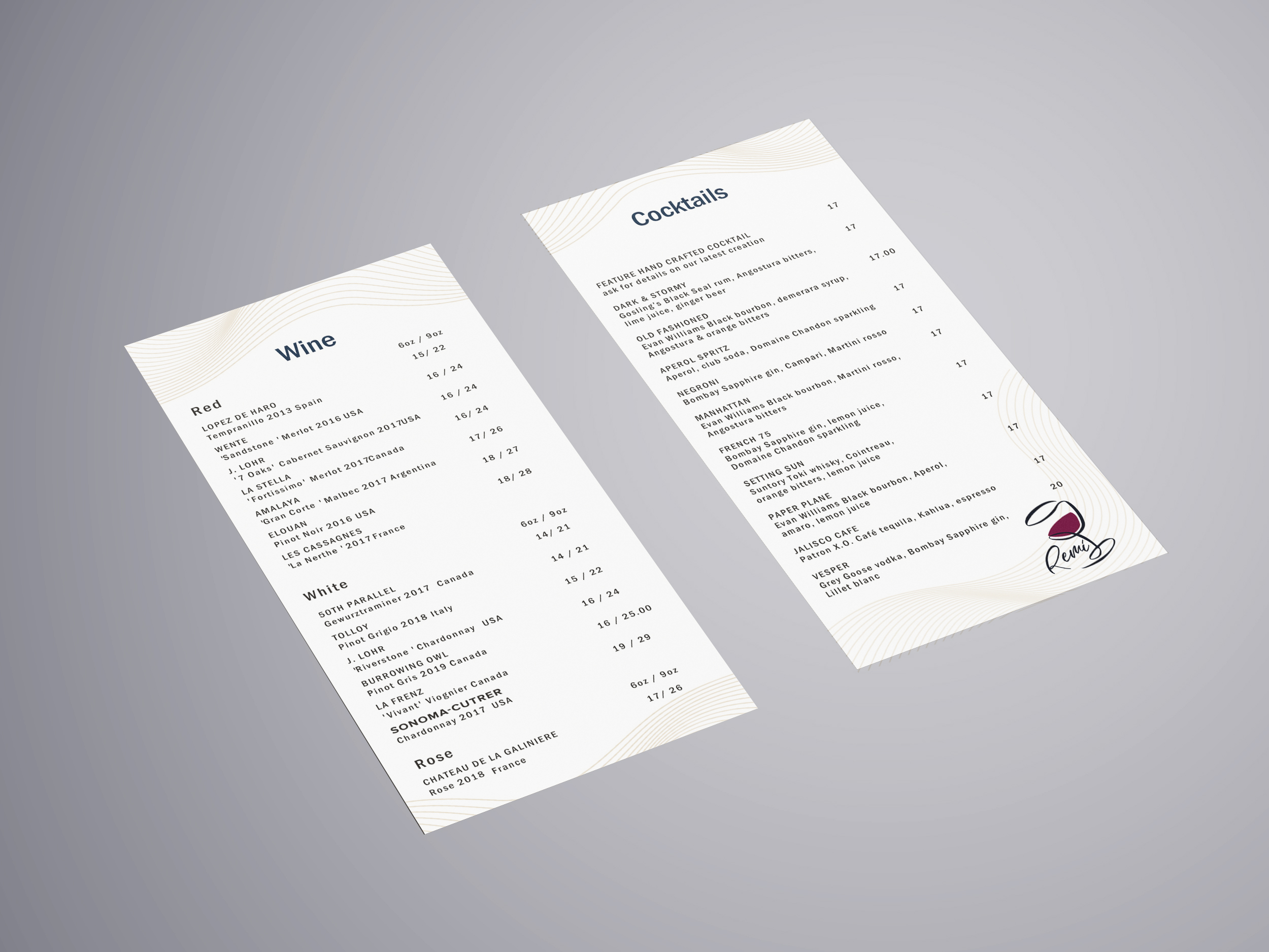 Drink Menu